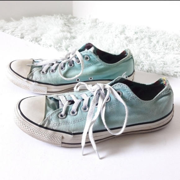 Converse double tongue floral-inside sneakers - Picture 6 of 8